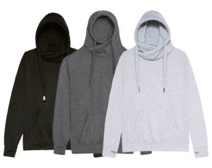 CROSS NECK HOODIE LOGO – Bild 4