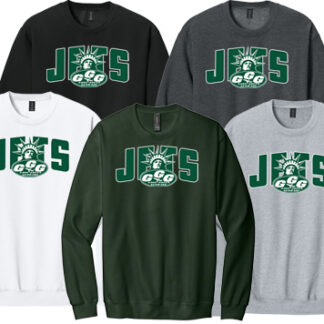 Softstyle® Midweight Fleece Adult Crewneck Sweatshirt SF000 JETS